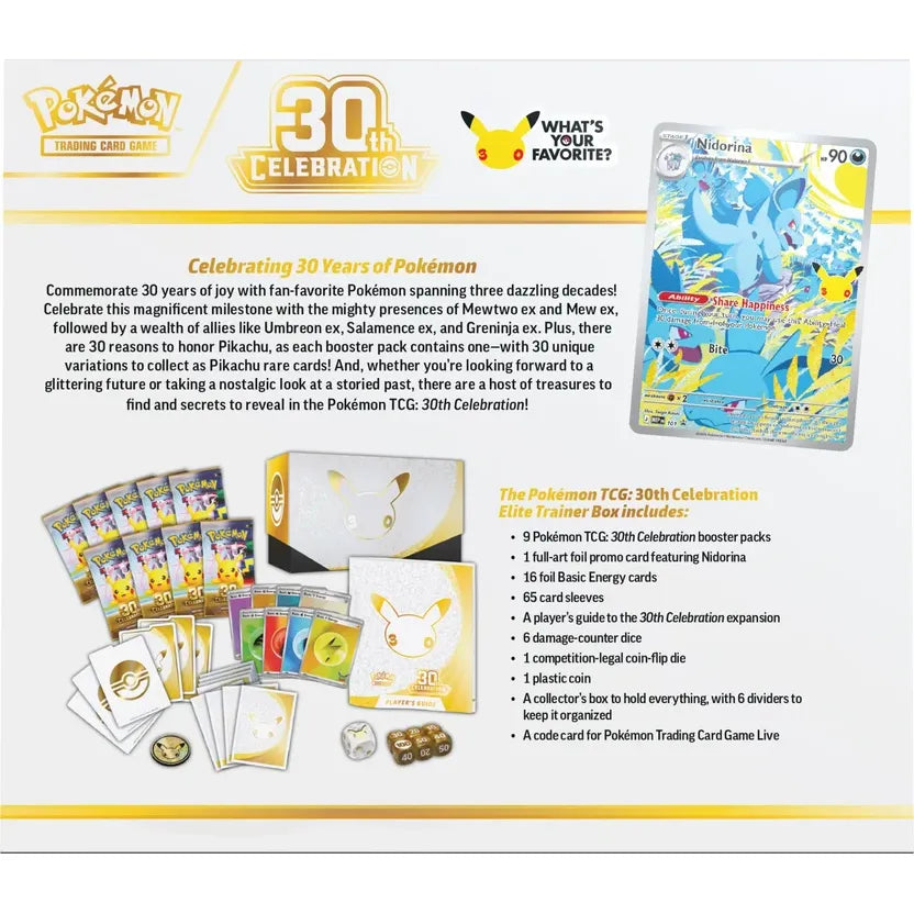 Pokémon TCG: 30th Celebration Elite Trainer Box