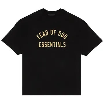 Fear of God Essentials Jersey Crewneck Tee Black FW24