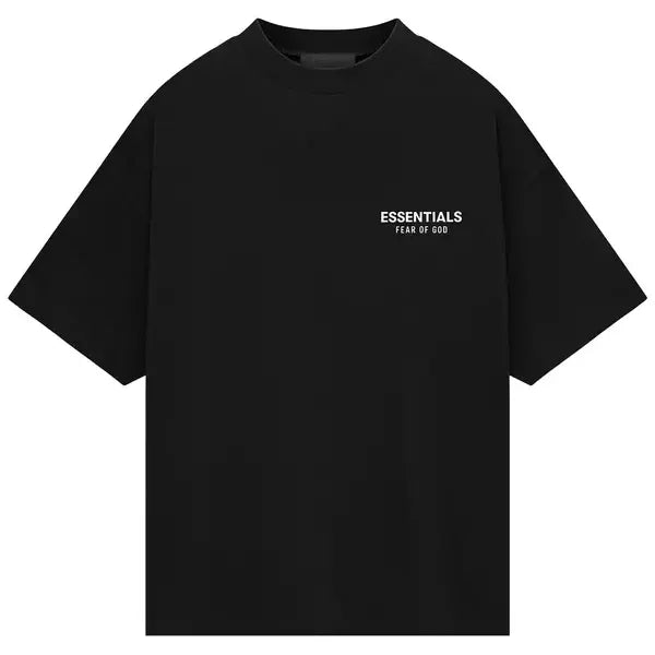 Fear of God Essentials Jersey Crewneck T-Shirt Black FW24