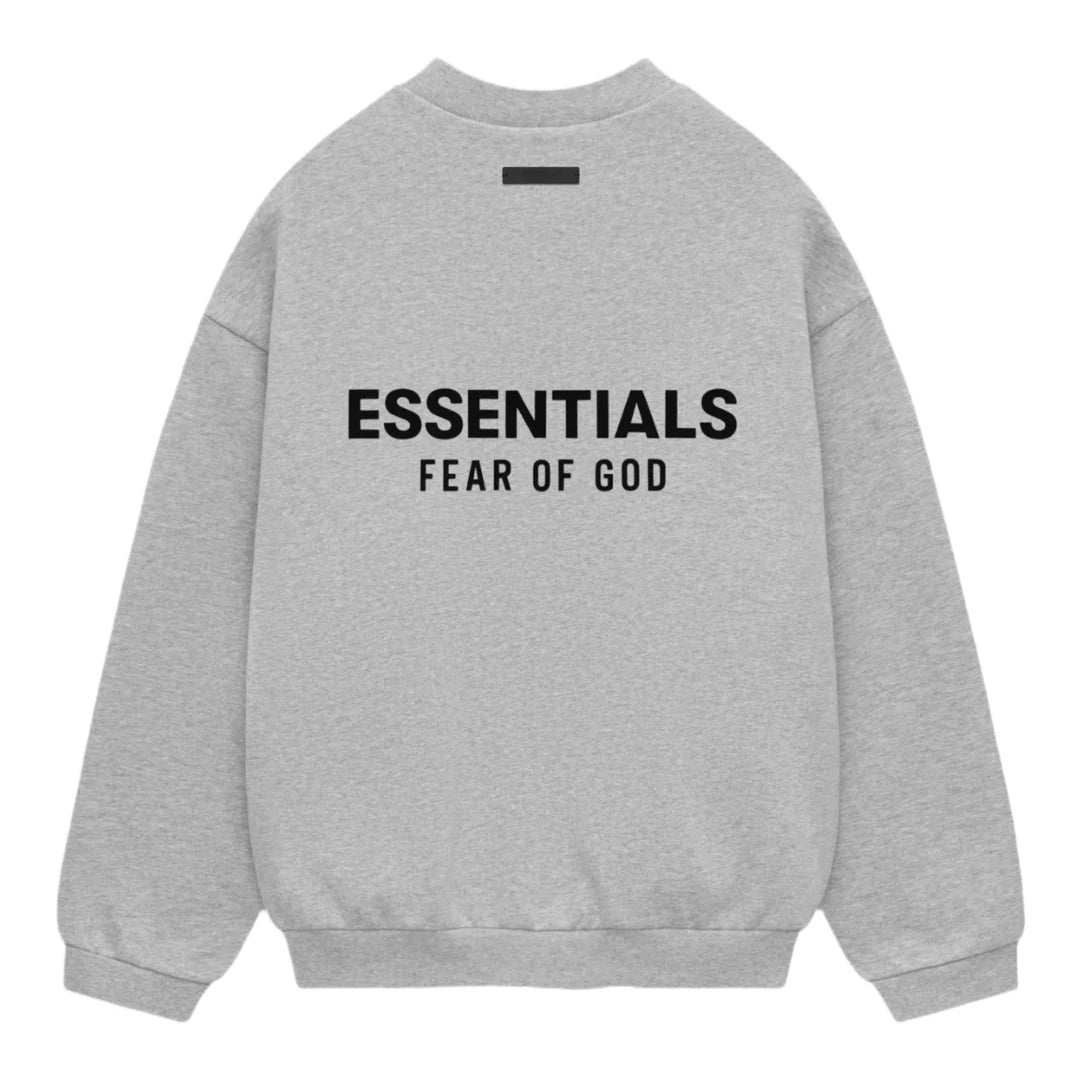 Fear of God Essentials Fleece Crewneck Light Heather FW24