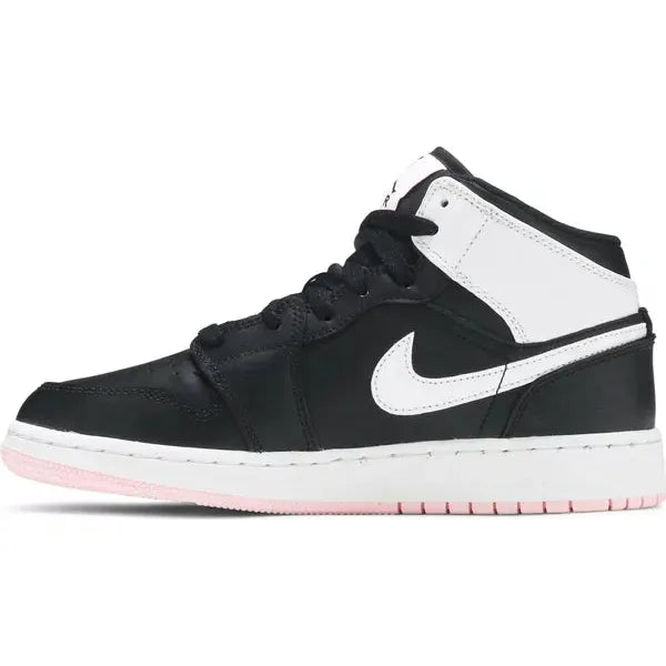 Nike Air Jordan 1 Mid Arctic Punch Pink Black Grade School