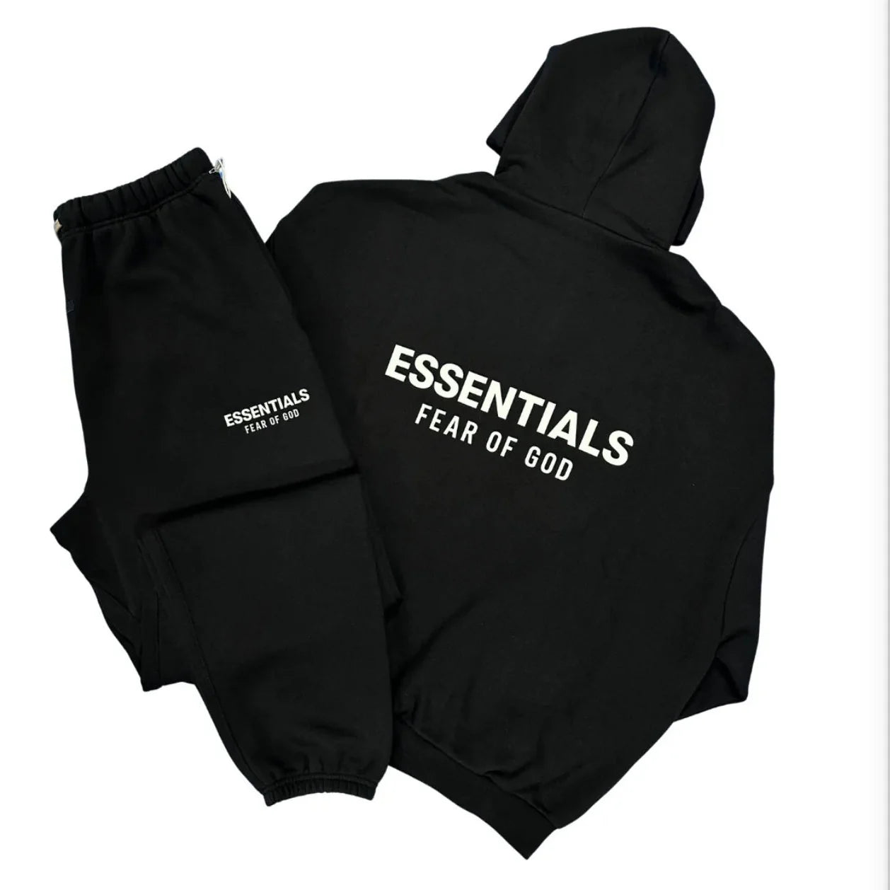 Fear of God Essentials Hoodie & Sweatpant Set Black FW24
