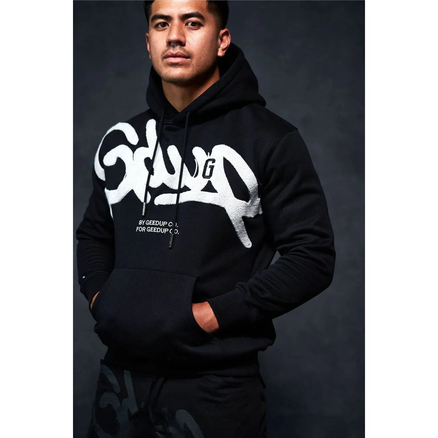 GEEDUP Handstyle G Hoodie Black/Light Grey