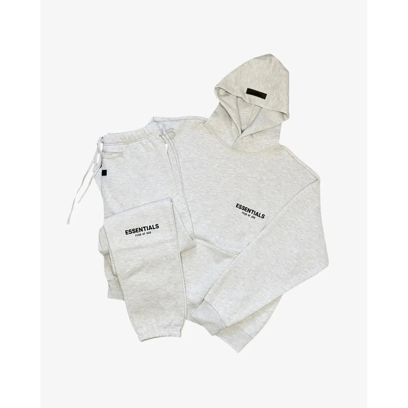 Fear of God Essentials Hoodie & Sweatpant Bundle Light Oatmeal SS22