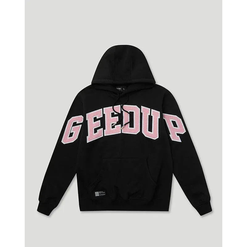 Geedup Team Logo Hoodie Black/Dusty Pink