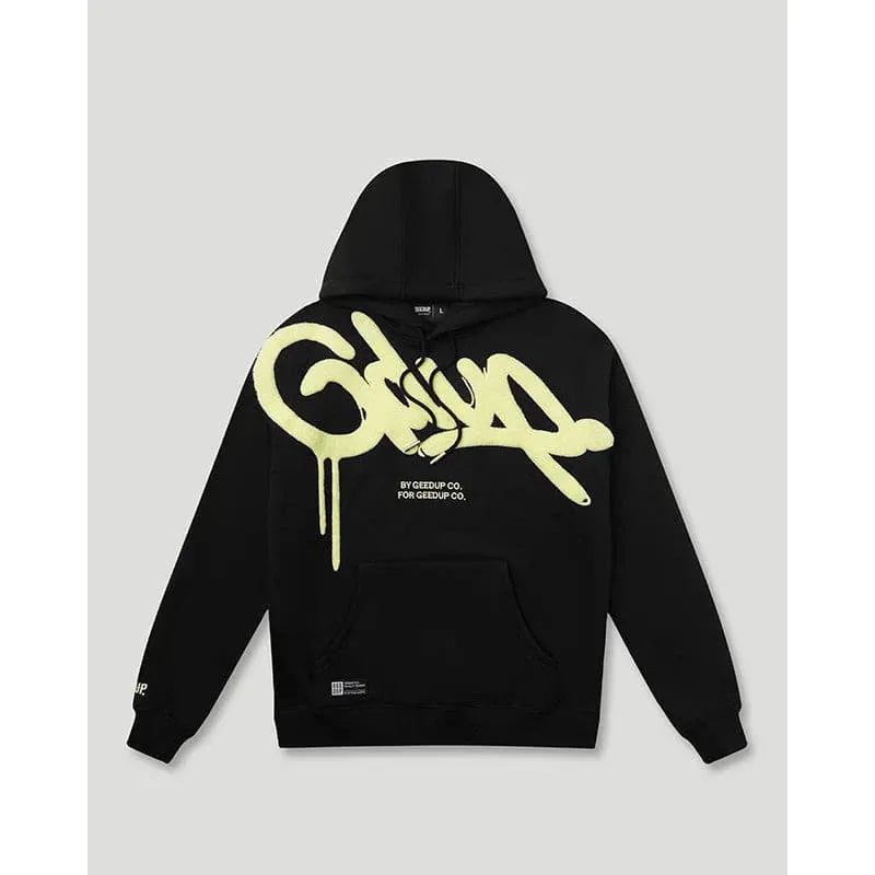 Geedup Handstyle Hoodie Black/Sorbet