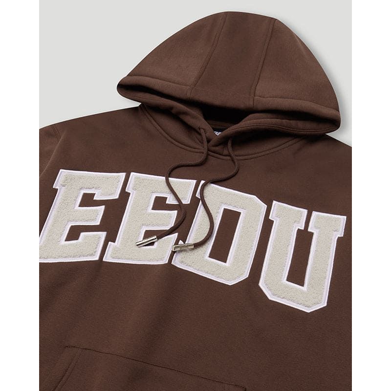 GEEDUP Team Logo Hoodie Brown/Light Grey