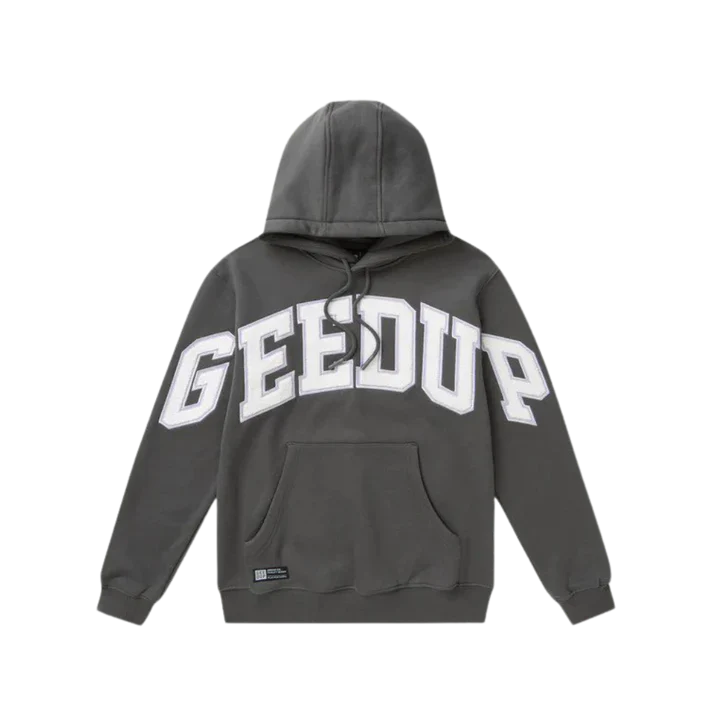 GEEDUP Team Logo Hoodie Asphalt Grey