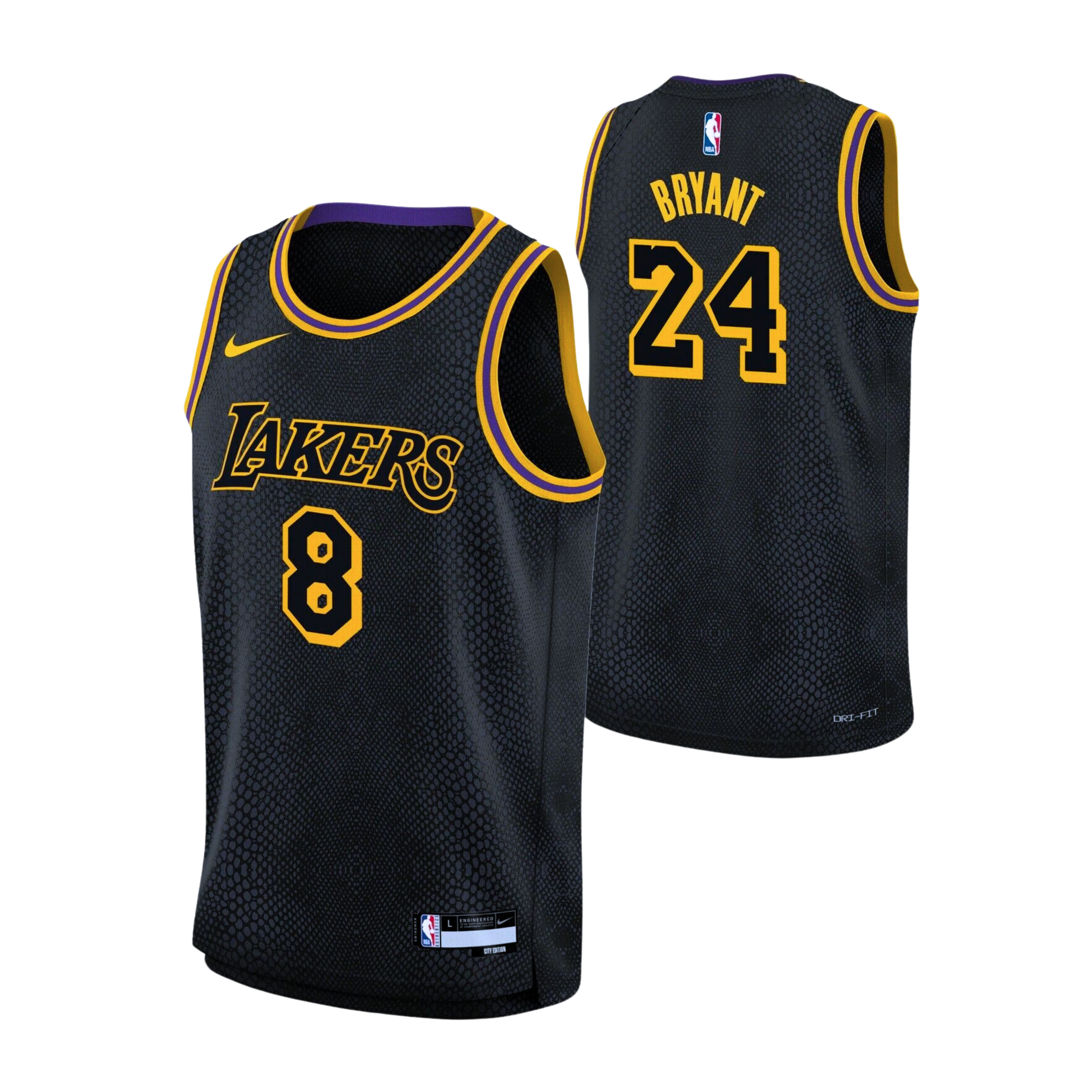 Nike Kobe Bryant "Mamba Mentality" Los Angeles Lakers City Edition Swingman Jersey (FW23)