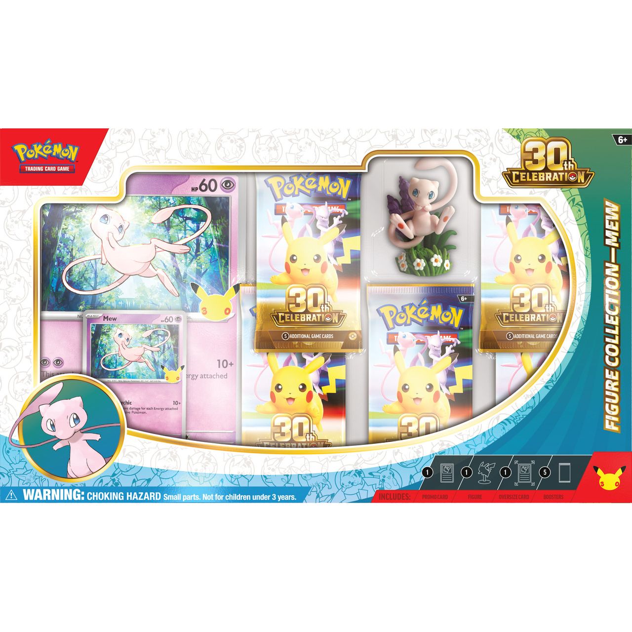 Pokémon TCG: 30th Celebration Figure Collection (Mew or Mewtwo)
