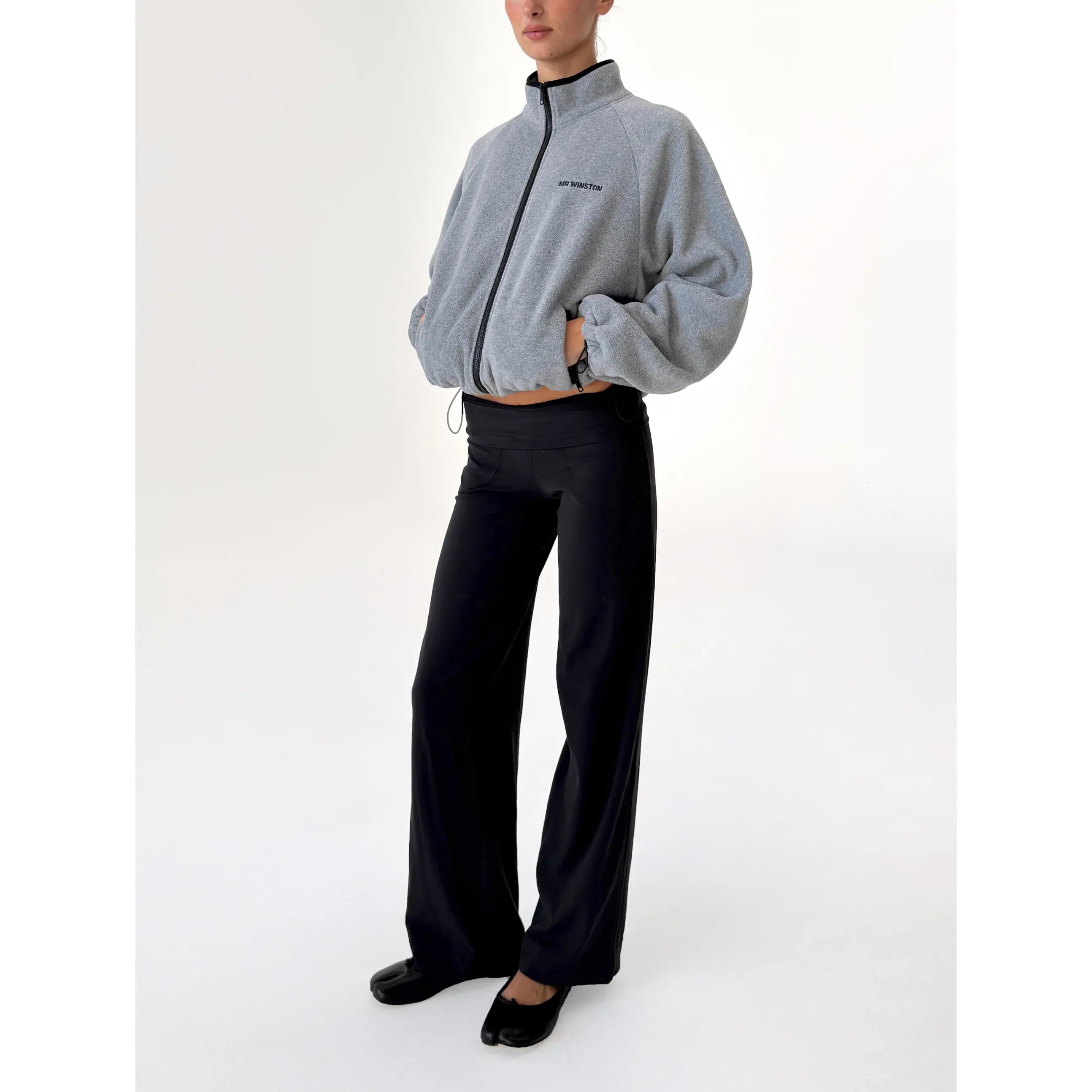 Mr Winston Polar Fleece Jacket Grey