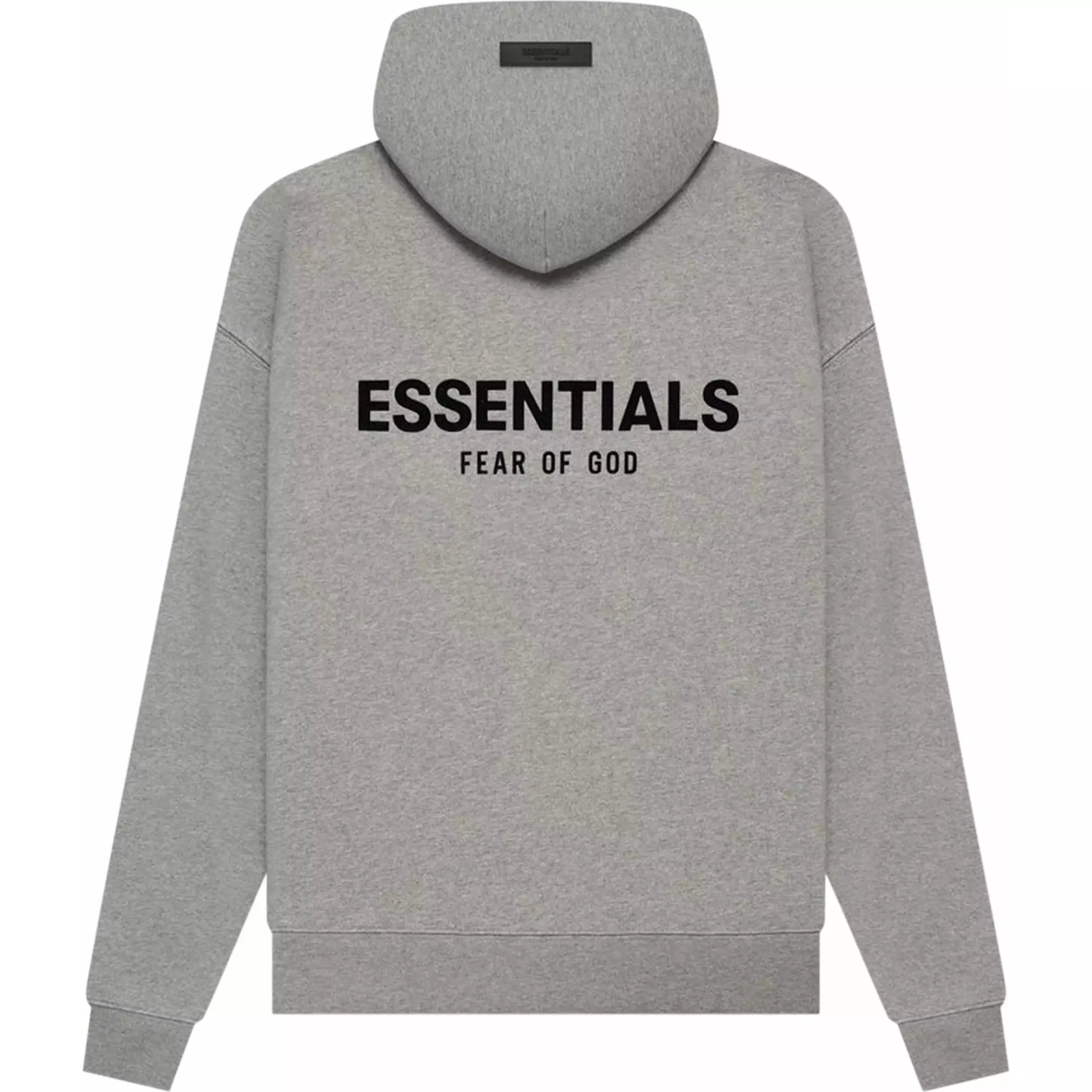Fear Of God Essentials Hoodie Dark Oatmeal SS22