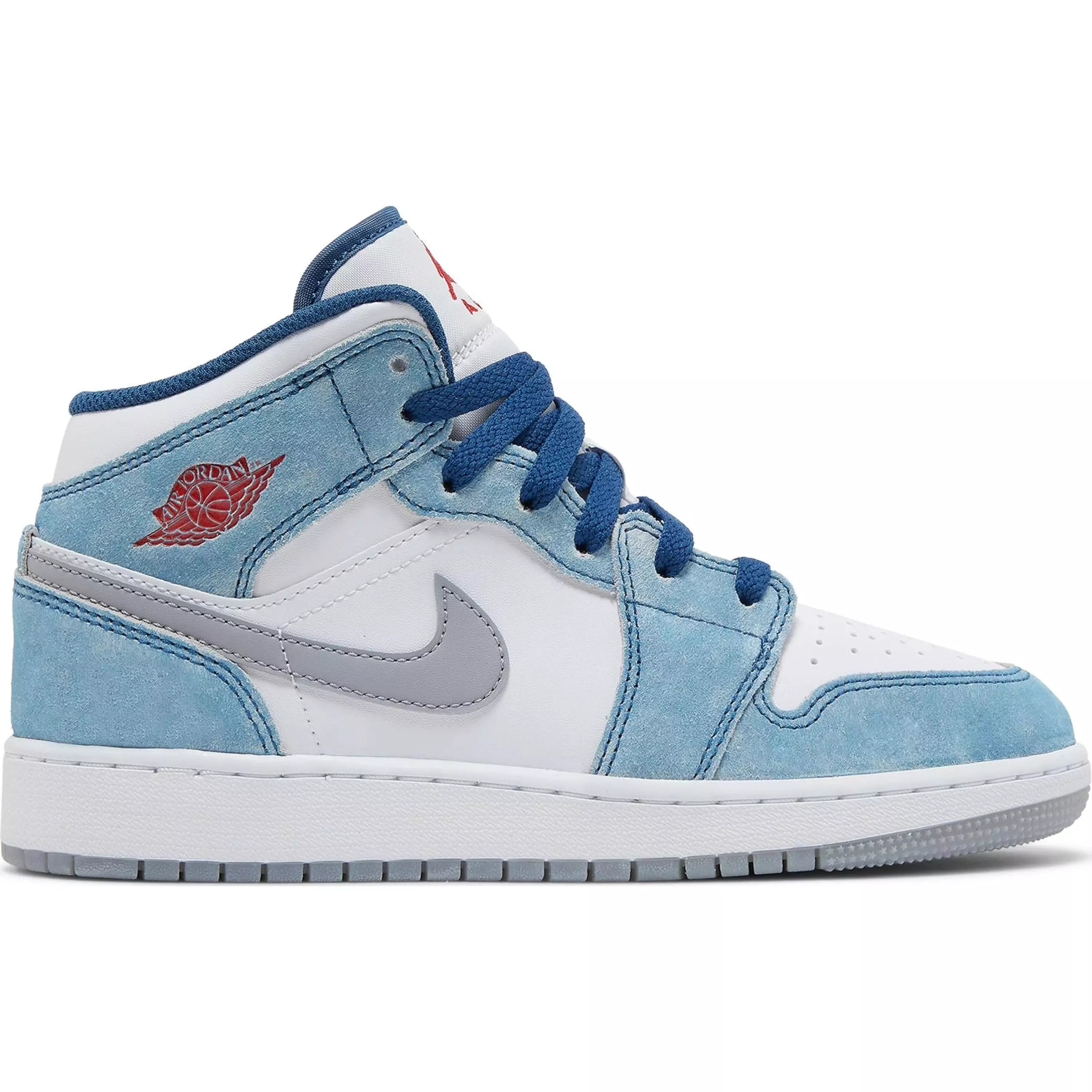 Nike Air Jordan 1 Mid SE French Blue Grade School