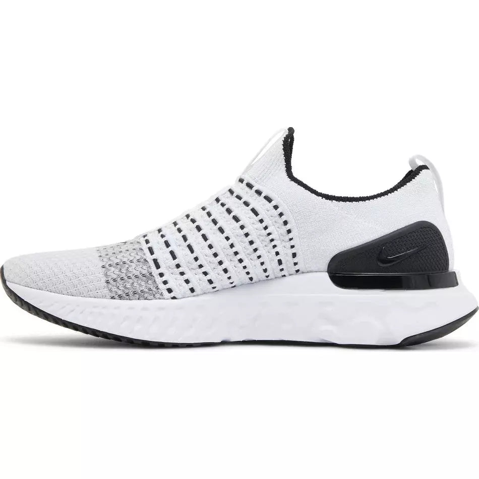 Nike React Phantom Run Flyknit 2 White And Black/Oreo