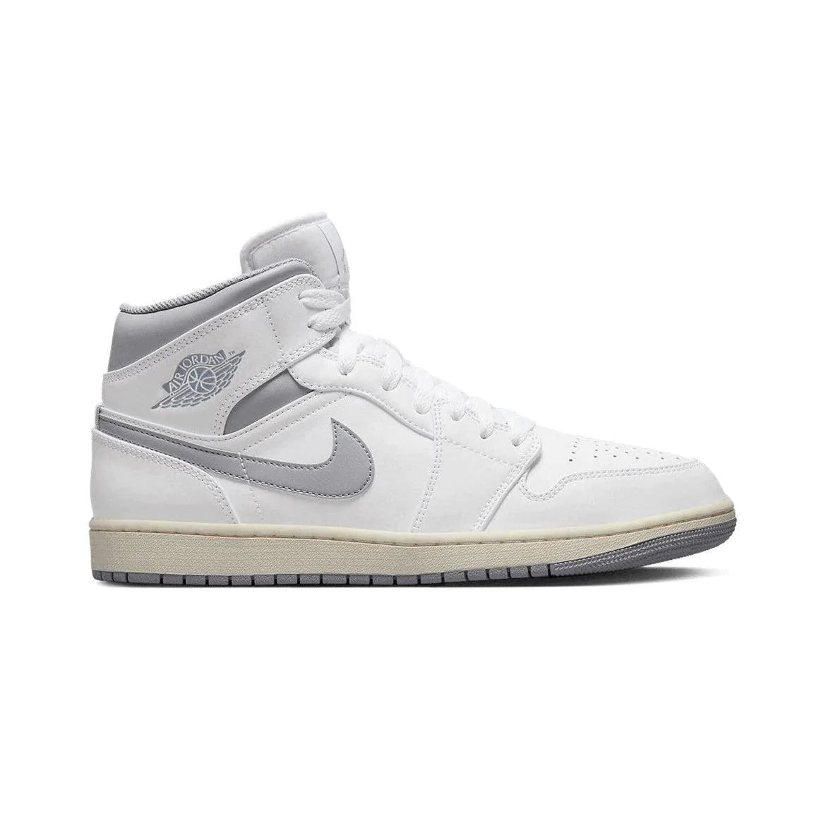 Nike Air Jordan 1 Mid Vintage Grey Grade School