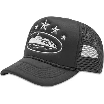 Corteiz 5 Starz Alcatraz Trucker Black