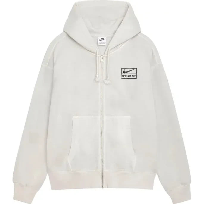 Nike x Stussy Fleece Zip Hoodie Light Bone