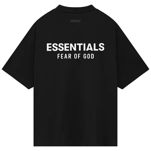 Fear of God Essentials Jersey Crewneck T-Shirt Black FW24