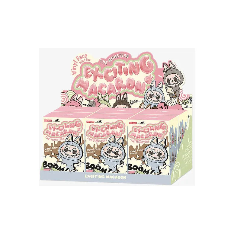 Pop Mart Labubu The Monsters Tasty Macarons Vinyl Face Sealed Case (6 Blind Boxes)