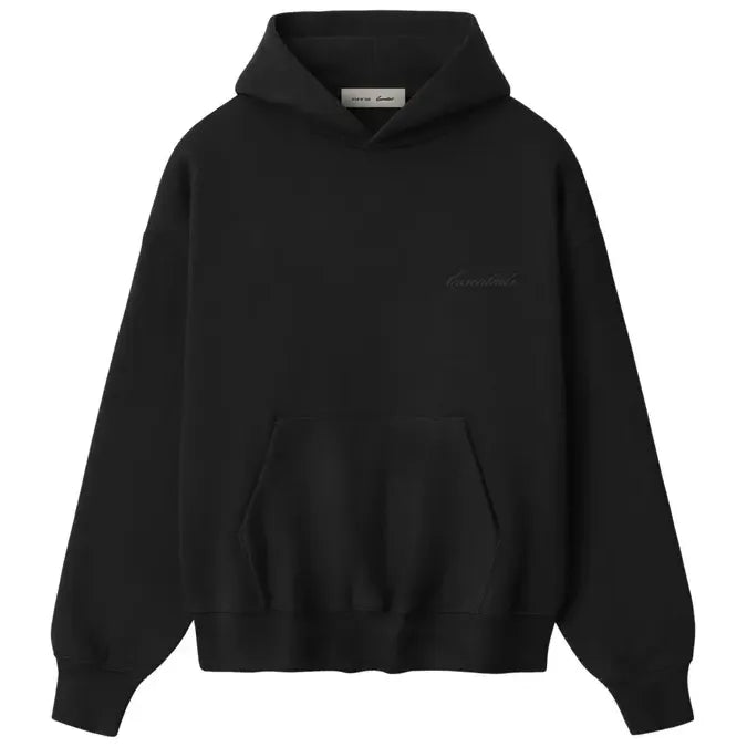 Fear of God Essentials Signature Classic Hoodie Vintage Black SS26