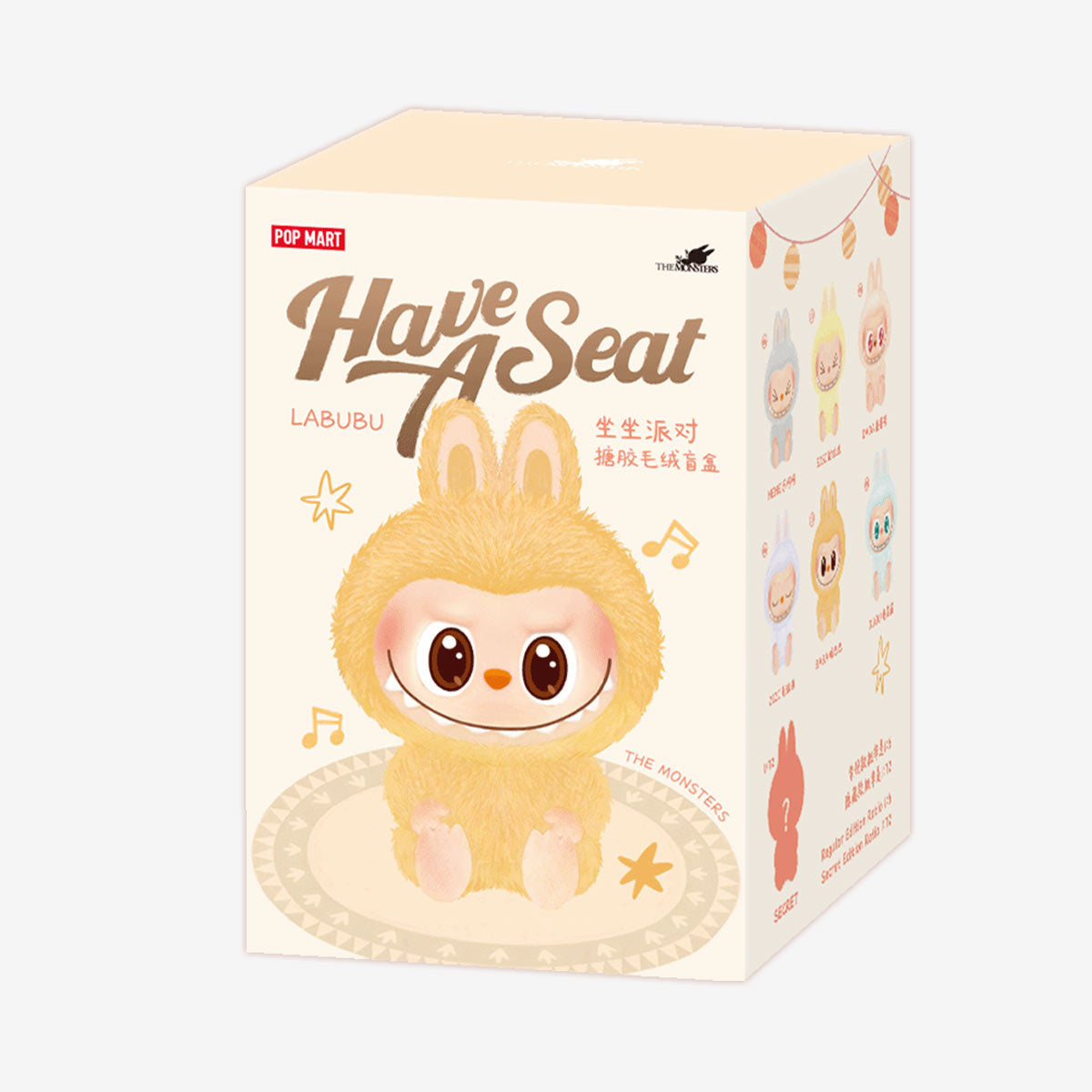 POP MART LABUBU The Monsters Have a Seat Vinyl Plush Blind Box (Single Box)