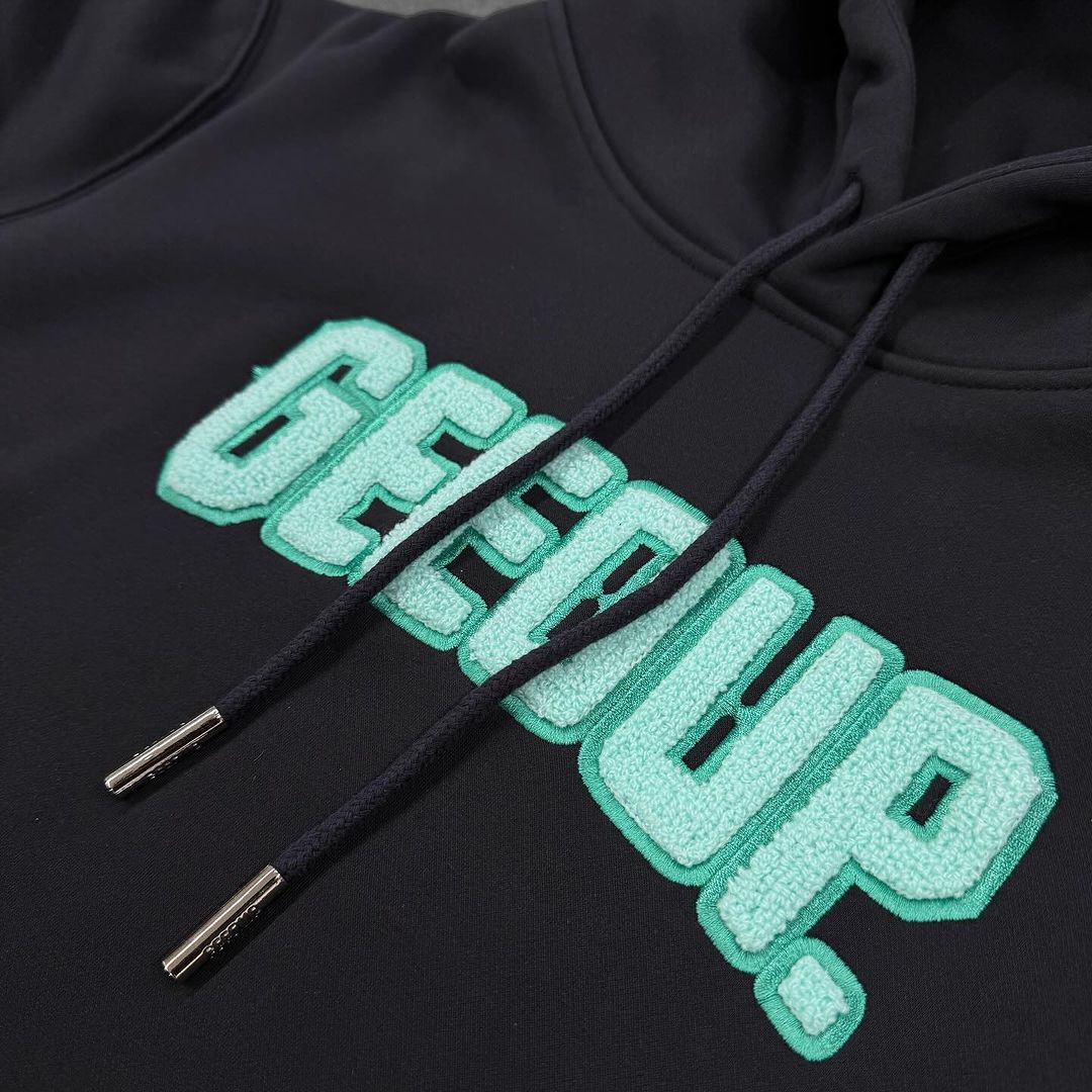 GEEDUP Play For Keeps HOODIE NAVY/TURQUOISE