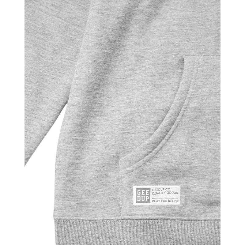 GEEDUP Team Logo Hoodie Grey Marle Black