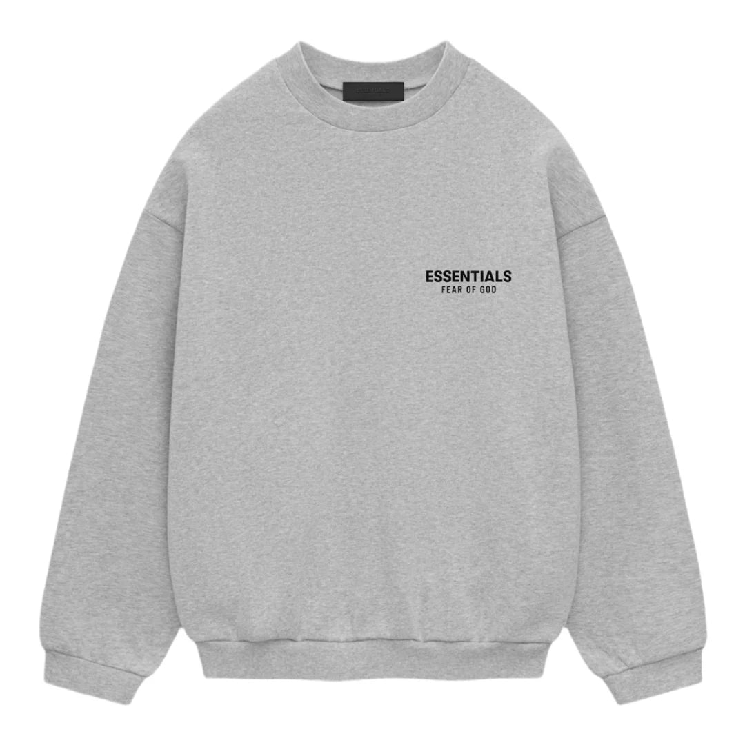 Fear of God Essentials Fleece Crewneck Light Heather FW24