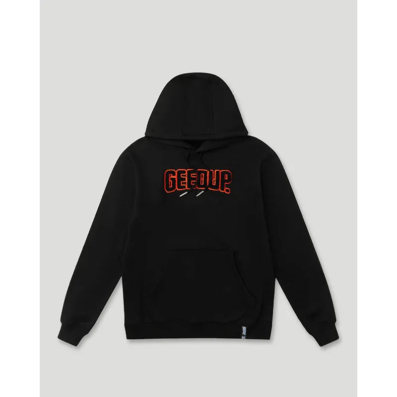 GEEDUP Play For Keeps Hoodie Black/Black Orange