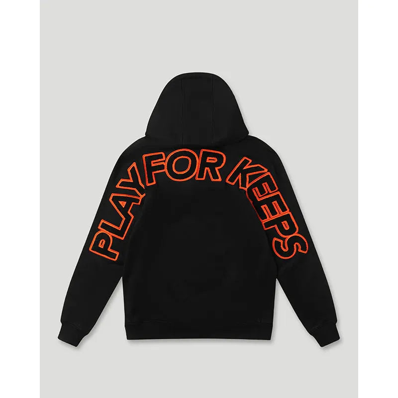 GEEDUP Play For Keeps Hoodie Black/Black Orange