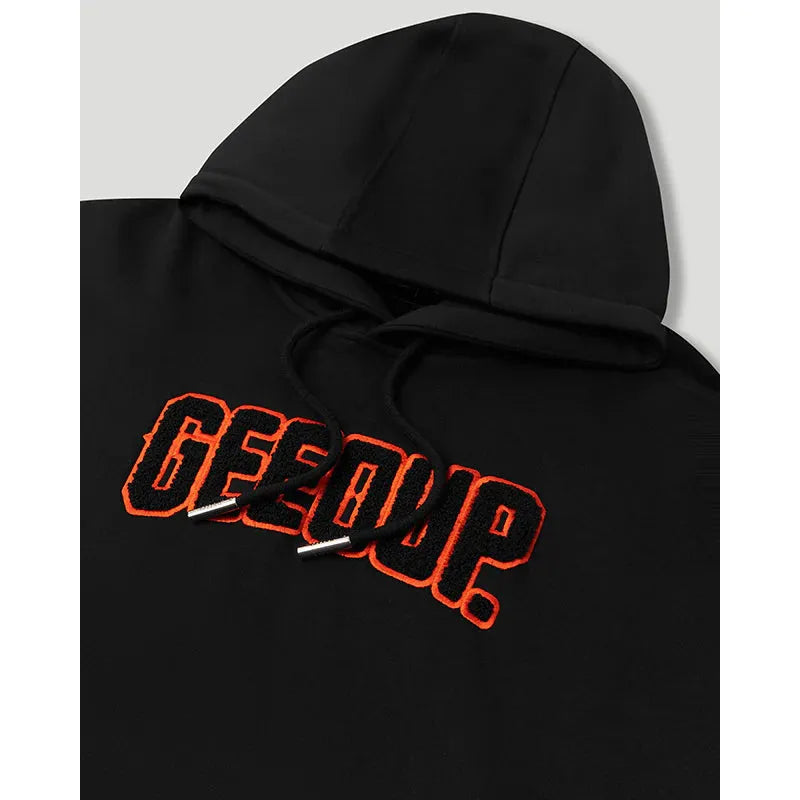 GEEDUP Play For Keeps Hoodie Black/Black Orange