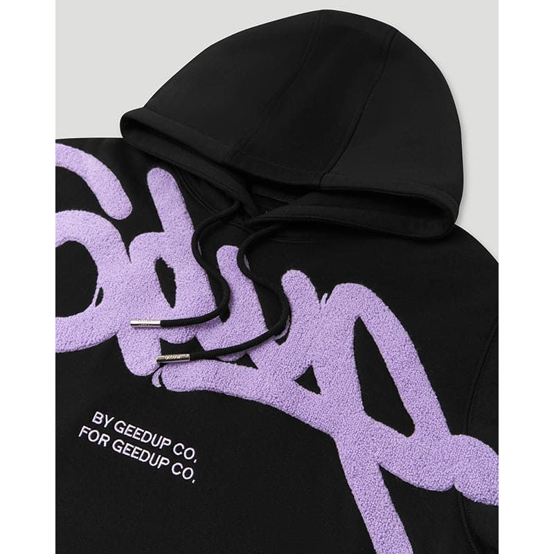 Geedup Handstyle Hoodie Black/Lavender