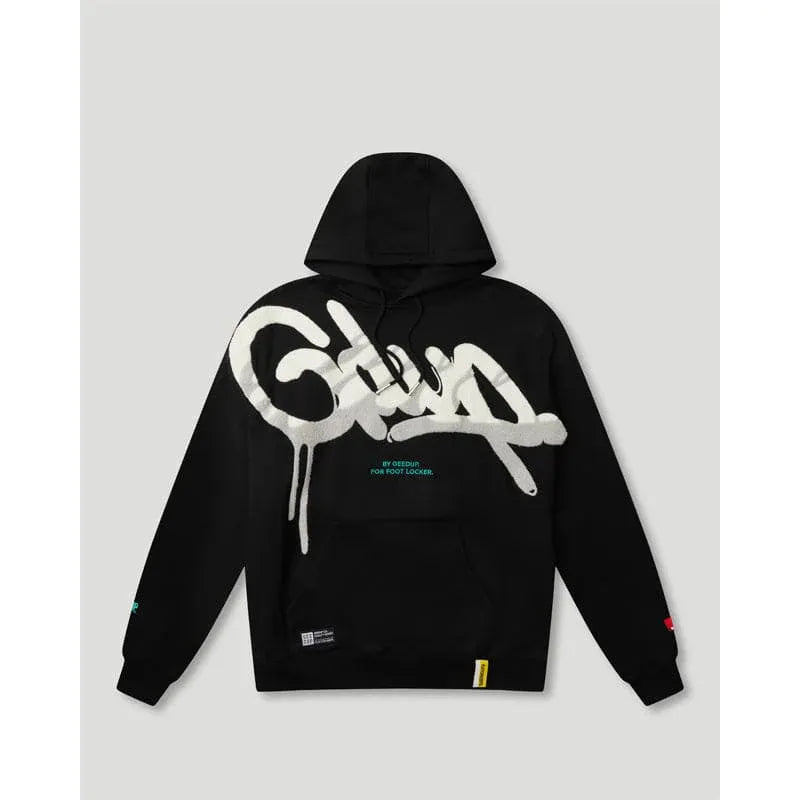 GEEDUP Handstyle x Foot Locker Hoodie Black/White/Grey