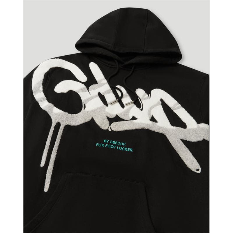 GEEDUP Handstyle x Foot Locker Hoodie Black/White/Grey