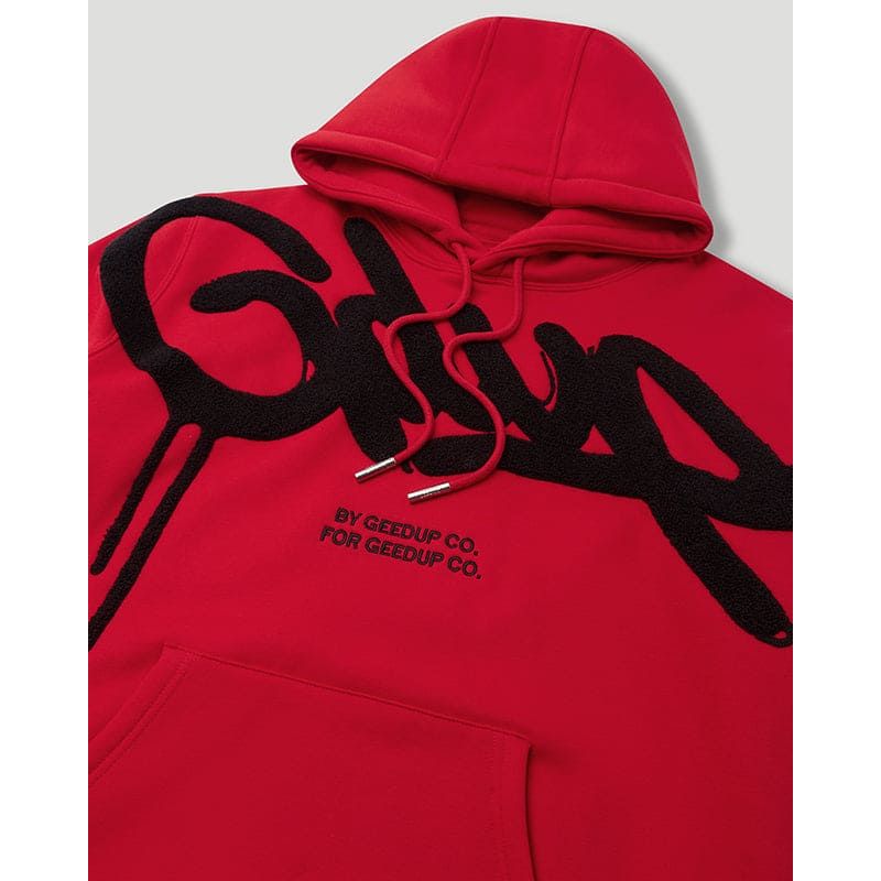 GEEDUP Handstyle Hoodie Red/Black