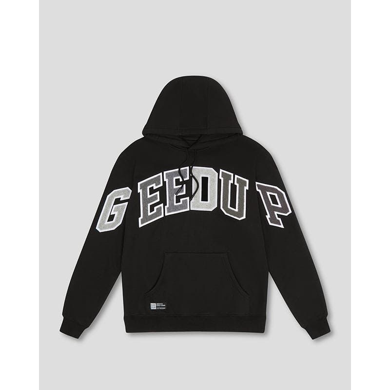 Geedup Team Logo Hoodie (Black/Grey Monochrome)