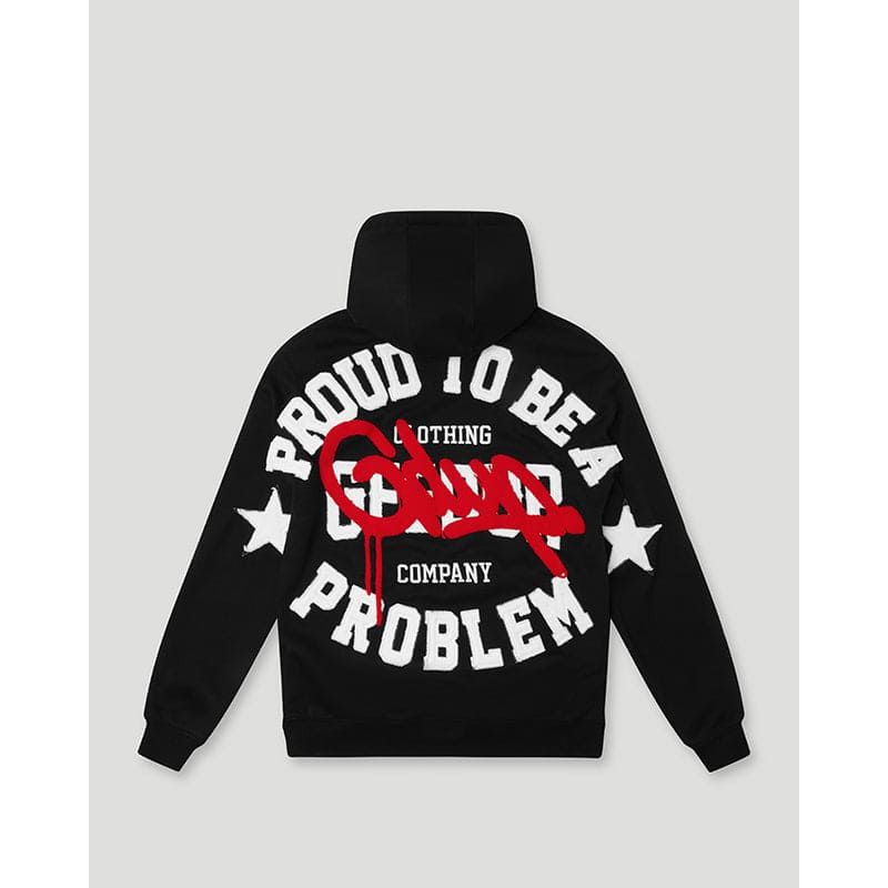 GEEDUP Proud To Be A Problem Hoodie Black/Red