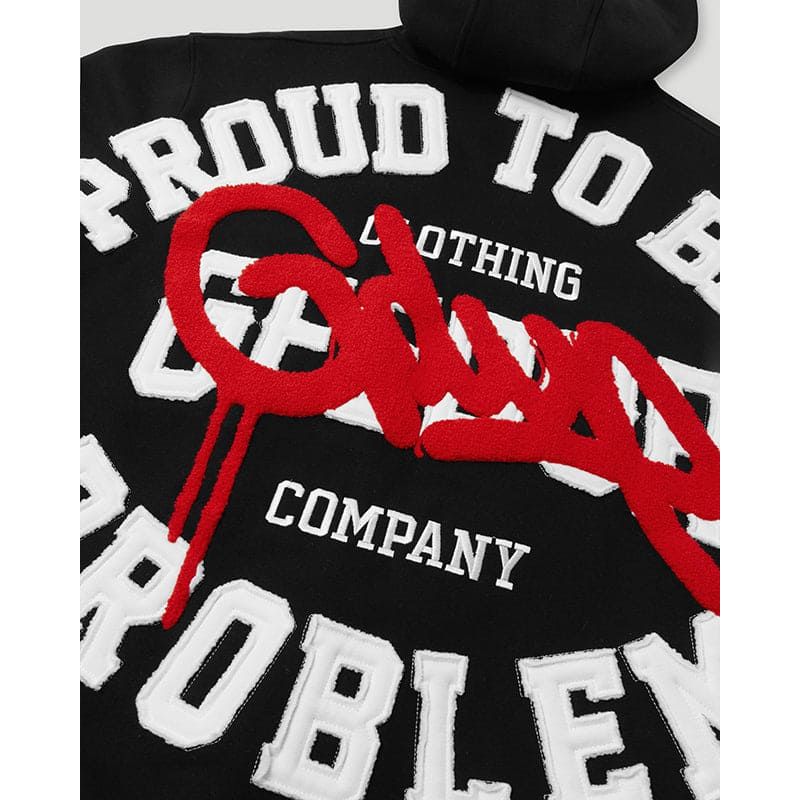 GEEDUP Proud To Be A Problem Hoodie Black/Red