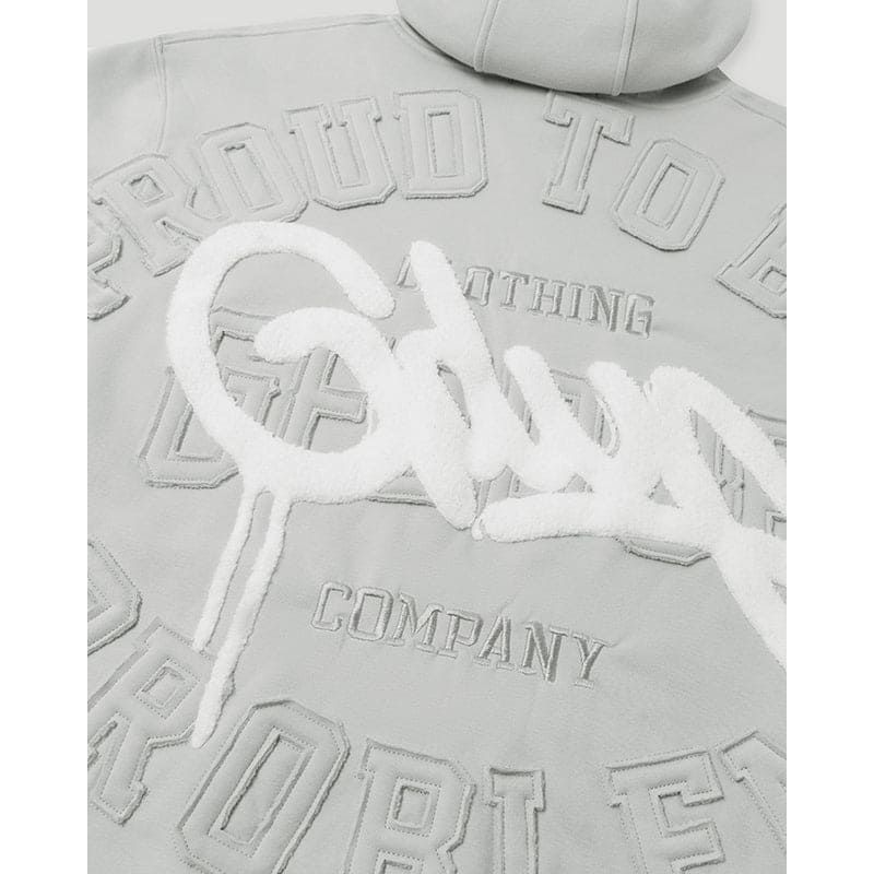 GEEDUP Proud To Be A Problem Hoodie Grey/White