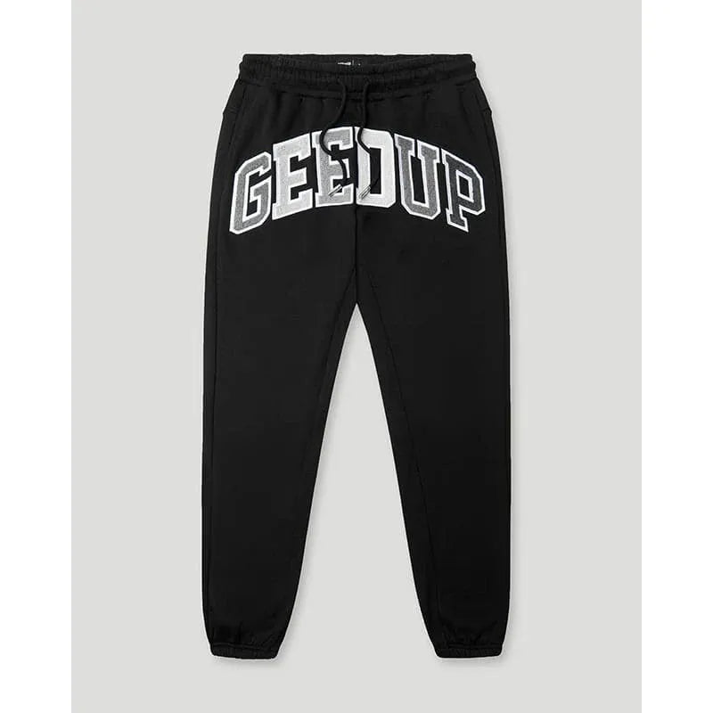 Geedup Team Logo Trackpants (Black Monogram)