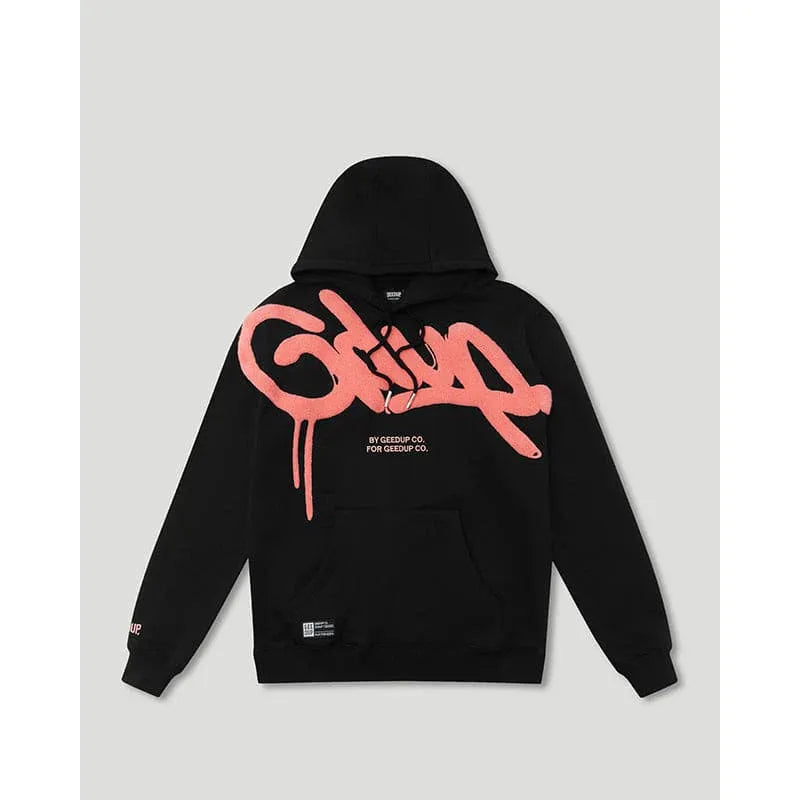 Geedup Handstyle Hoodie Black/Peach