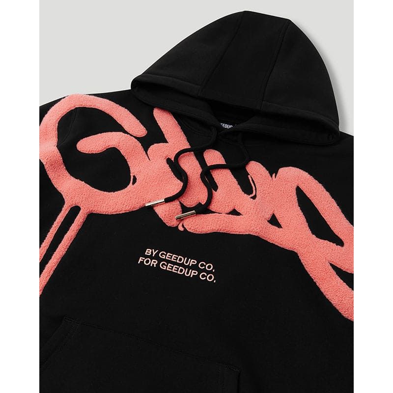 Geedup Handstyle Hoodie Black/Peach