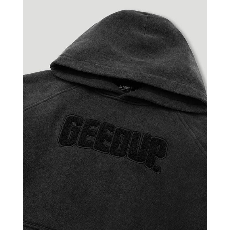 GEEDUP Play For Keeps Hoodie Vintage Washed Black