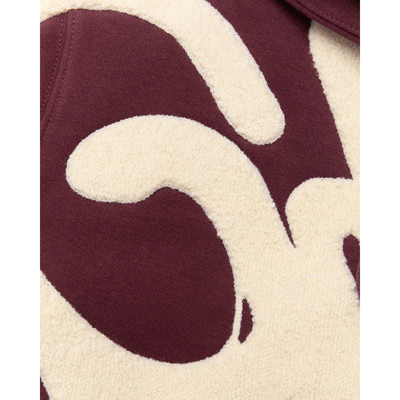 GEEDUP Handstyle Hoodie Maroon/Cream