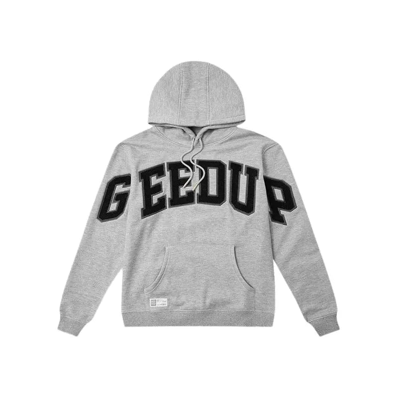 GEEDUP Team Logo Hoodie Grey Marle Black