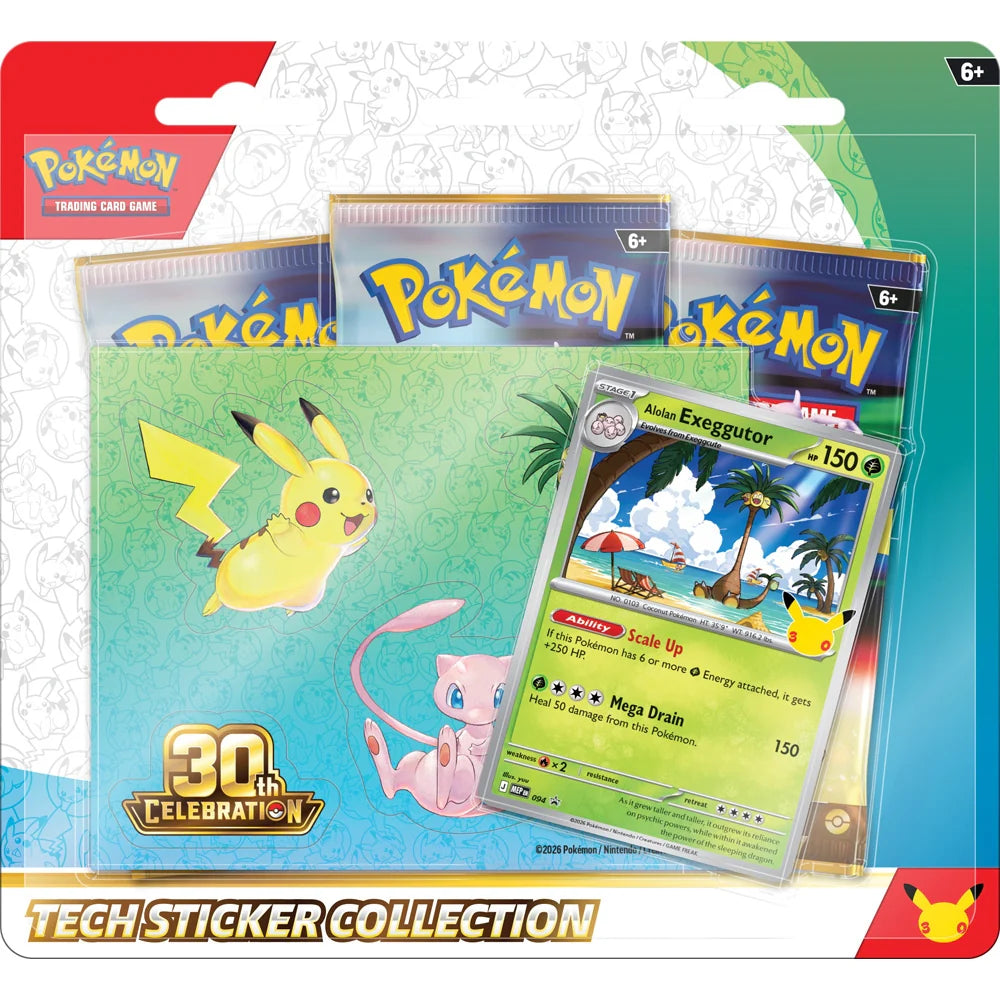 Pokémon TCG: 30th Celebration Tech Sticker Collection