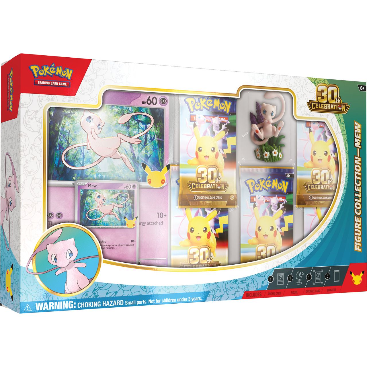 Pokémon TCG: 30th Celebration Figure Collection (Mew or Mewtwo)