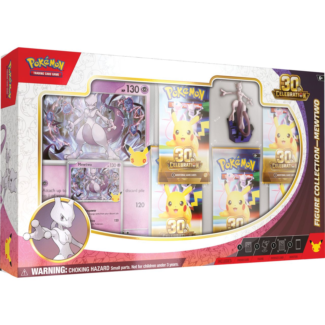 Pokémon TCG: 30th Celebration Figure Collection (Mew or Mewtwo)