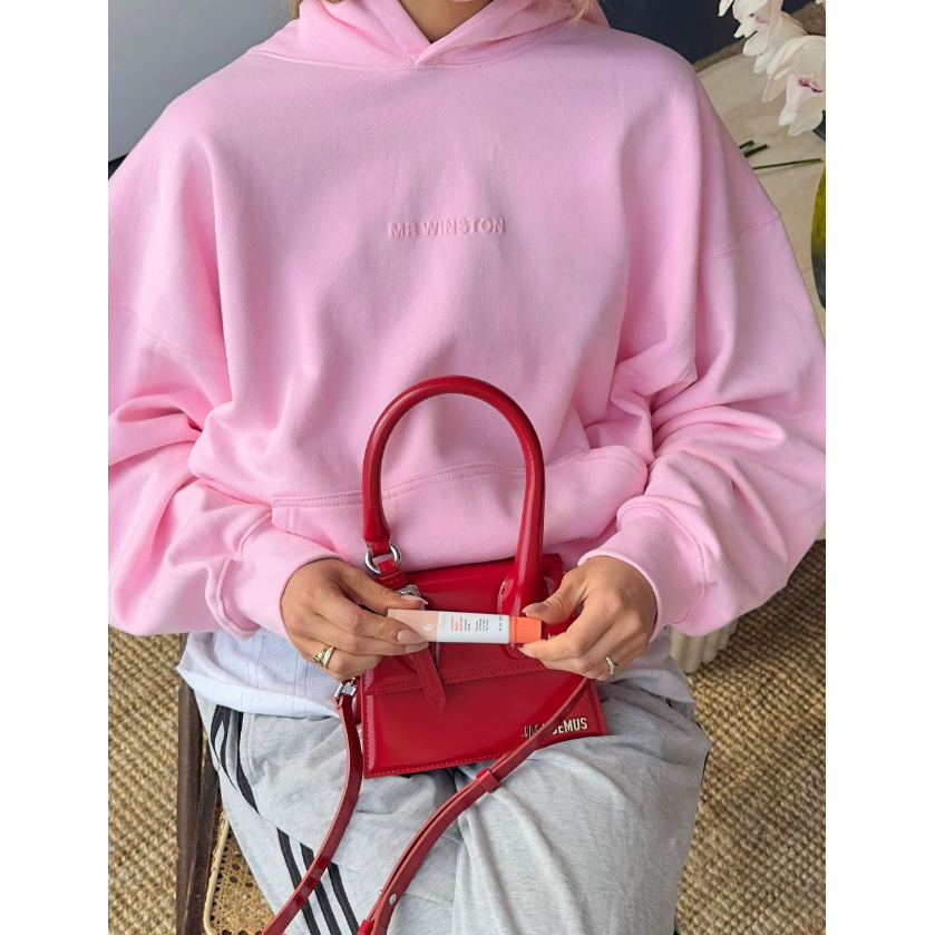 Mr Winston Baby Pink Puff Hoodie