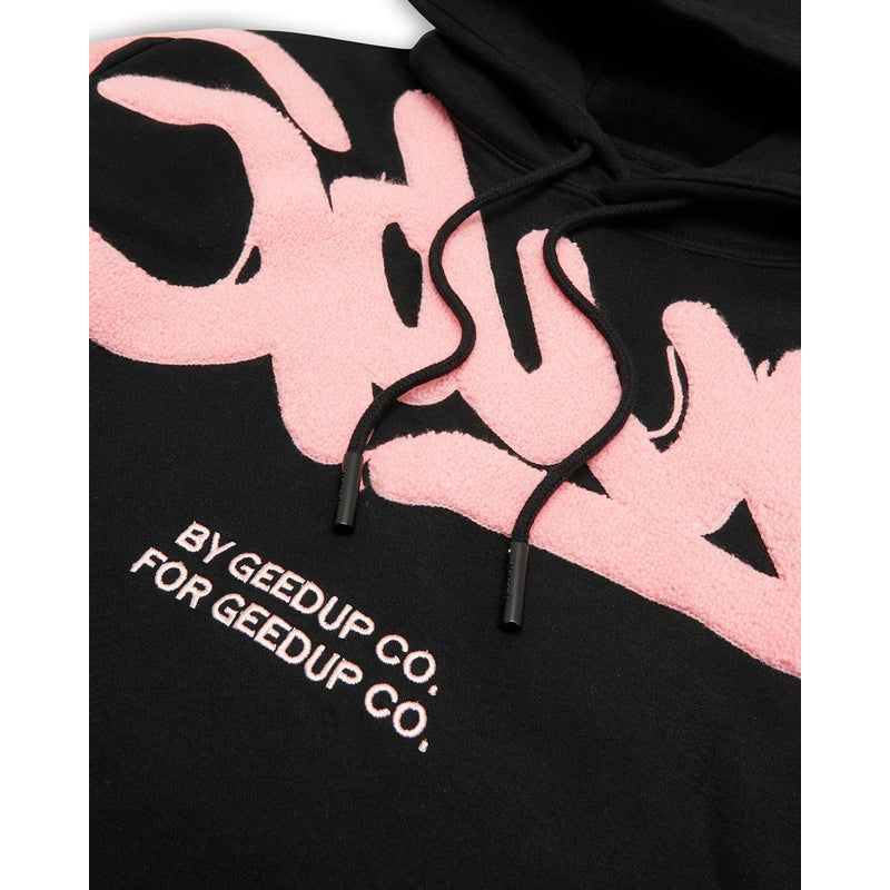 GEEDUP Handstyle Hoodie Black/Pink